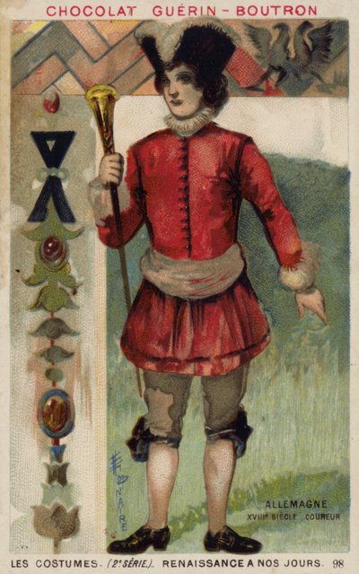 Mensajero alemán, siglo XVIII de French School